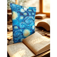 Aduşka Home Kitap Kılıfı Su Geçirmez Astarlı (Van Gogh Yıldızlı Gece)