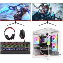 Turbox TX8612 I5 10400F 16GB Ram 512GB Nvme SSD 8gb RTX3050 2x 23.6 Inç 165Hz Curved Oyun Oem Paket