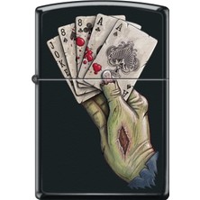 Zippo Dead Man's Hand Black Matte Dizayn Çakmak