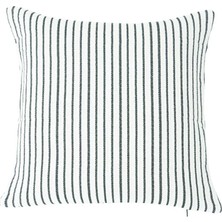 Decocenter Global Etnik Beyaz / Siyah Kırlent Kılıfı