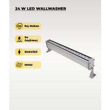 AC Aydınlatma 24W LED Wallwasher - Duvar Aydınlatma 3200K Sarı Işık