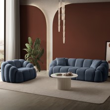 Eymense Bubble Koltuk Takımı 3+1 Lacivert