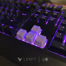 Leaft Design 9'lu Lila Keycap Seti - Sökme Aparatı Hediyeli Klavye Tuşları