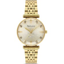 Romanson Ferrucci Ince Desenli Hasır Kordon Kadın Kol Saati