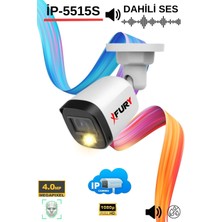 Fury Ip Kamera Sesli Gece Renkli 4mp Suya Dayanıklı Güvenlik Kamerası Ultra LED Renkli Gece Görüş Poe