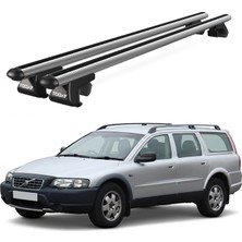 Today Auto Venüs Volvo XC70 (1998-2007) Uyumlu Gri Ara Atkı Port Bagaj Tavan Barı