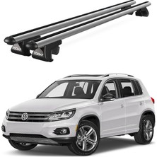 Today Auto Venüs Volkswagen Tiguan (2016 ve Sonrası) Uyumlu Gri Ara Atkı Port Bagaj Tavan Barı