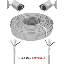 Fury 5 Adet 2+1 0.5 mm 100 Metre Cctv Kablo Kamera Kablosu