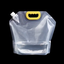 Tg Tek-İş Global Katlanabilir Su Bidonu Kapaklı Taşıma Çantalı – Kamp Seyahat Piknik Için Taşınabilir Su Torbası 25×21 cm