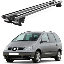 Today Auto Venüs Seat Alhambra (2001-2010) Uyumlu Gri Ara Atkı Port Bagaj Tavan Barı