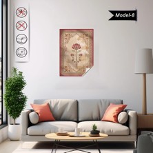 Akıllı Kağıt Statik Tutunma Özellikli Tablo - Poster Halı Desen (Model- 8)