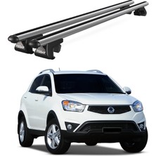 Today Auto Venüs Ssangyong Korando (2010-2019) Uyumlu Gri Ara Atkı Port Bagaj Tavan Barı