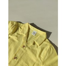 Bandiwa Gulian Erkek Bebek Dokuma Kısa Kollu Gömlek Sarı