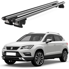 Today Auto Venüs Seat Ateca (2016 ve Sonrası) Uyumlu Gri Ara Atkı Port Bagaj Tavan Barı