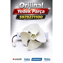 Arçelik Beko Buzdolabı Dc Fan Motoru 115MM 5979271100 Orijinal Yedek Parça
