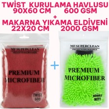 MF SuperClean Oto Yıkama Seti (Twıst  Kurulama  Havlusu + Makarna Eldiven )