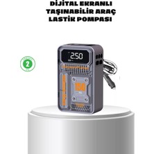 Flamex Taşınabilir Kablosuz Hava Pompası – 150 Psı Güçlü Basınç ve 6000MAH Şarjlı