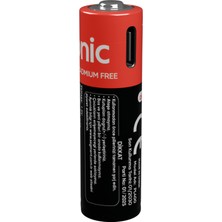 Nemere Asonıc PL400 Aaa Şarjlı Pil 1.5VOLT 400MAH/750MWH Type-C ile Kolay Şarj  2 Li Paket (Usb To Type-