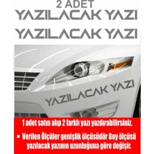 Sticker Usta Isim Soyisim 2 Adet Kişiye Özel Isim Soyisim Ad Soyad Yazı Araba Oto Motosiklet Karavan Sticker 00122