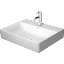Duravit - Durasquare Tezgah Üstü Lavabo Batarya Banklı 60 cm Beyaz Outlet - 2353600071-