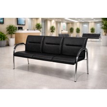 YRN Ofis Ofis Üçlü Bekleme Koltuğu Lobi Bekleme Sandalyesi Misafir Sandalyesi