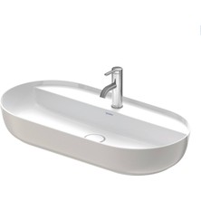 Duravit - Luv Duraceram Çanak Lavabo, 80 Cm, Beyaz-Satin Mat Gri Outlet - 0380802300-