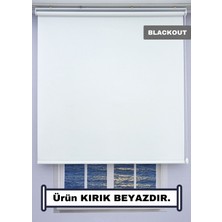 Esdeh Blackout Işık Geçirmez Kalın Karartma Stor Perde (Kırık Beyaz) - Alüminyum Aksam