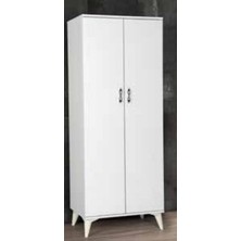 Yuvaset Home Kiler Dolap 6 Gözlü Beyaz