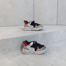 Wisco 018 Lacivert-Gri Cırtlı Işıklı Bebe Erkek Çocuk Spor Ayakkabı