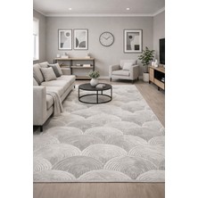 Babil Home Kaymaz Tabanlı Kesme  Salon Koridor Mutfak Yatak Odası Halısı 6024 Bej