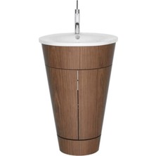 Duravit - Starck Yerden Dolap Ünitesi Amerikan Ceviz Lavabo Dahil Outlet - S1952001313A1-