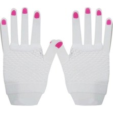 Eco Lounge Kısa Beyaz File Eldiven