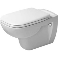 Duravit - D-Code Kanalsız Rimless Asma Klozet Yavaş Kapanır Kapak Dahil Outlet - 45703920A1-