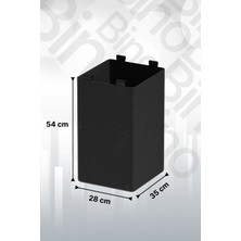 Bino Kirli Sepeti Çamaşır Sepeti Tela Kumaş Siyah Yedek Parça Organizer Düzenleyici