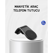 Store Mania Ieg™ Araç Içi Manyetik Telefon Tutucu Güçlü Klipsli ve 360 Derece Ayarlanabilir