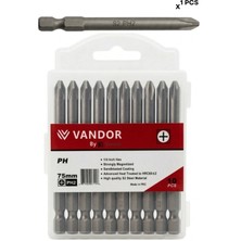 Vandor Bits Uç Matkap Ucu Tornavida Ucu Vidalama Ucu S2 Yüksek Kalite Çelik Sph2 75 - 637962027723