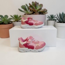 Wisco 018P Pembe Cırtlı Işıklı Kız Çocuk Spor Ayakkabı
