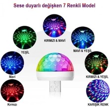 Eco Lounge USB Girişli Sese Duyarlı Disko Topu