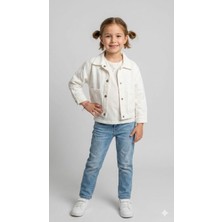 Dmb Kids Kız Çocuk Kalp Desen Gabardin Ceket DMB-9947