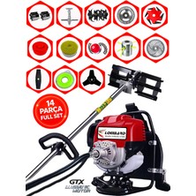 Cros Lombard Italy Bravento-14 7800 Seri Sırt Tırpan+ Akrobat Çapalama + Toprak Eşeleme 14 Parça Arazi Seti