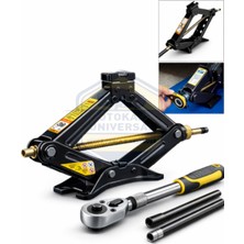 Otokap Universal 1.5 Ton Oto Krikosu Makas Tip Cırcır Kollu Otomatik Araba Krikosu Araç Krikosu