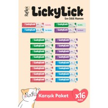 Reflex Plus Lickylick Sıvı Ödül Maması Karışık Paket 15 gr x 16 Adet