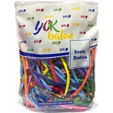 Yck Balon Sosis Balon Karışık 100 Adet