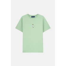 Reflect Studio Imparator Penguen Premium T-Shirt - Mint Yeşili