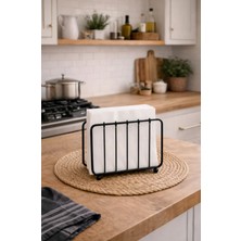 Atacı 1.kalite Dekoratif Ayaklı Peçetelik Siyah Renk