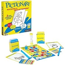 SHC4200 Games Pictionary Kutu Oyunu Çocuklar, Yetişkinler, Aileler Oyun Geceleri Için 2 Takımla O