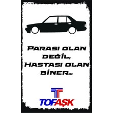 Tofaş Otomobil Komik Yazılı Ahşap Poster