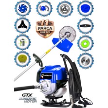 Cros Lombard Italy Lx-11 Imperıo Sırt Tipi Benzinli Ot Çalı Çim Biçme Tırpanı+ Tam Bahçe Setli Halı Yıkamalı