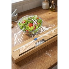 Porsima PBT-588 Bambu Tek Bölmeli Streç Folyo Kesme Kutusu 33X8X7,5CM