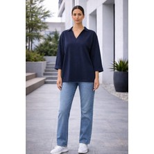 Alexander Gardi Alexandergardı V Polo Yaka Oversize Bluz
